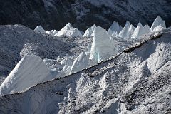39 Ice Penitentes On The East Rongbuk Glacier In The Early Morning Panorama From Mount Everest North Face Intermediate Camp In Tibet.jpg